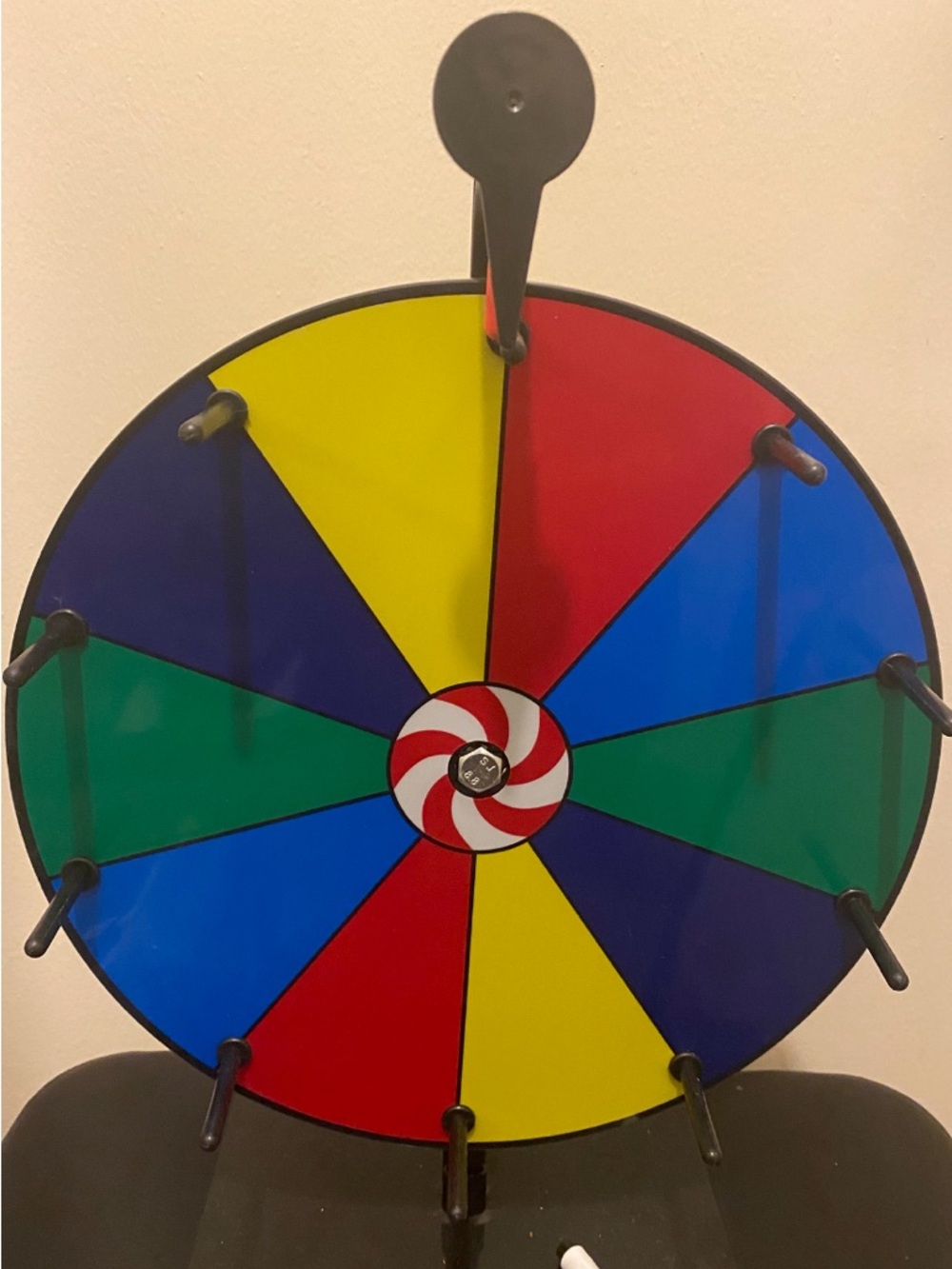 Colorful Prize Wheel Spinner - 
10 People.  $10.